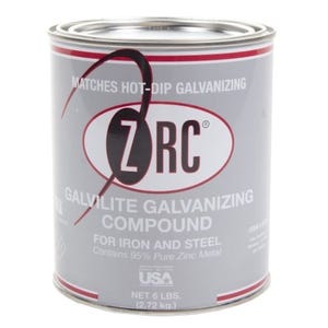 ZRC® 20012 Galvilite® Cold Galvanizing Compound, qt can, 6 lb, Light Gray Shinier Finish
