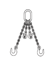 type ADOS-B adjustable double leg chain sling