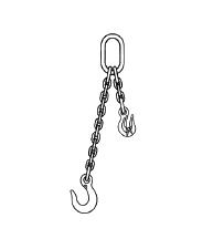 type ASOA-B adjustable single leg chain sling