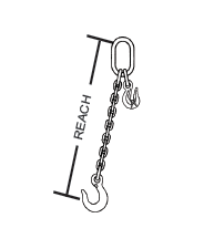 type ASOS-A adjustable single leg chain sling