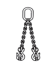 type DOG clevlok grab hook - double leg chain sling