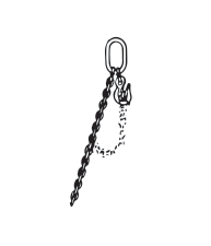 type SAL-A adjustable single leg chain sling