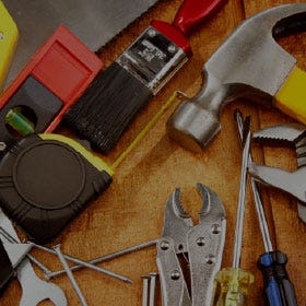 Hand Tools Laying on a Table hand tools laying on table