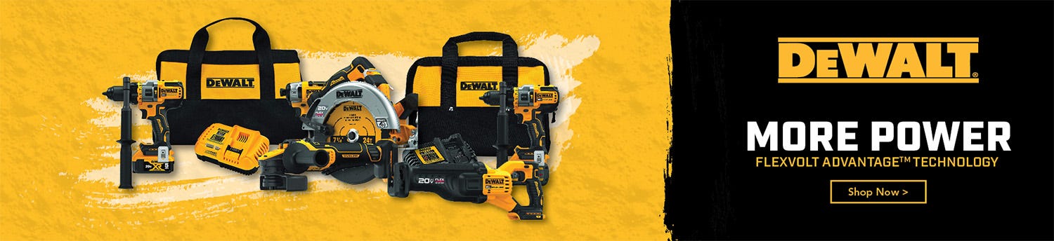 DeWalt® Flexvolt Advantage™ Technology banner dewalt flexvolt advantage technology banner