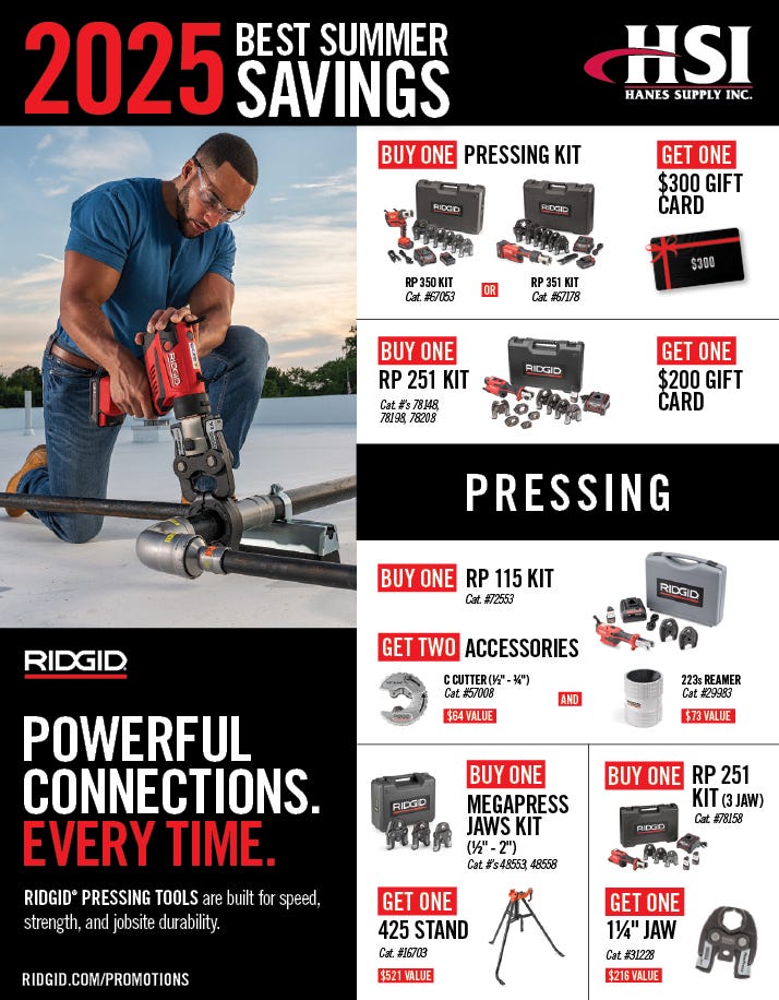 ridgid summer promotion 2025
