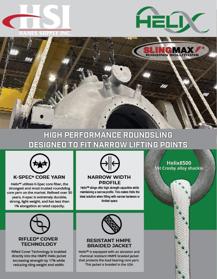 slingmax helix high performance round sling